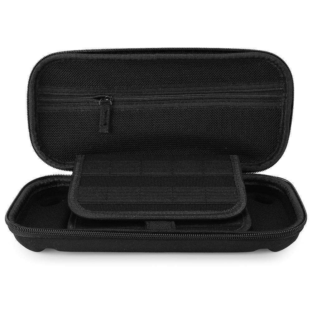 Portable Storage Bag Carry Case EVA Protective Hard Bag for Nintendo Switch Game ConsoleBlack Zipper