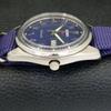 VINTAGE SEIKO 5 AUTOMATIC JAPAN 6309A MENS ARABIC BLUE DIAL WATCH a701345-5