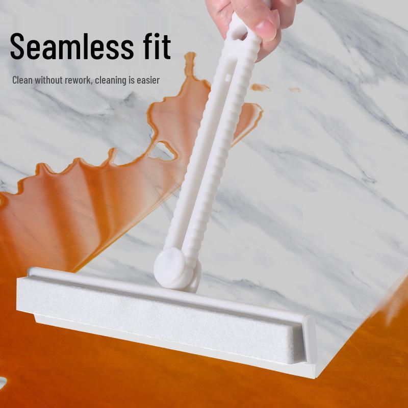 Multifunctional Foldable Glass Cleaning Brush with Hand Scraper for High-Rise Windows