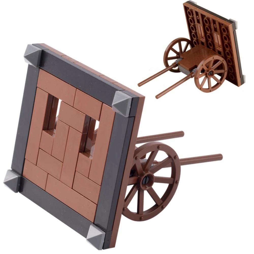 MOC Siege Model Crossbow Model Medieval Weapons Building Block Chariots Siege Engines Bricks Parts Accessories DIY Gifts