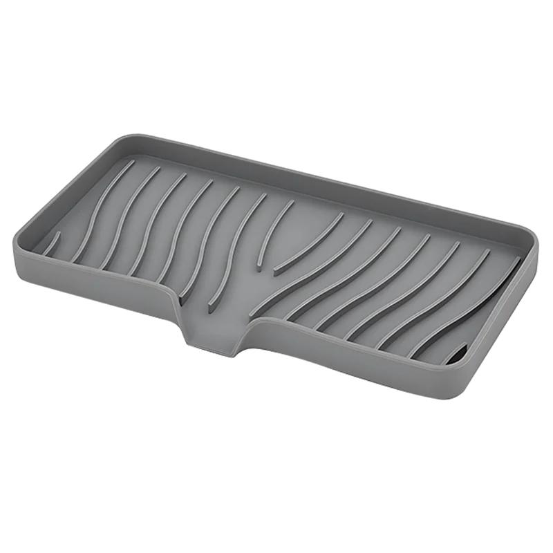 

Самосливной держатель для мыла Силиконовая мыльница для кухонной раковины Подставка для губки Креативная подставка для мыла для стола для мытья Сливной стеллаж без перфорации