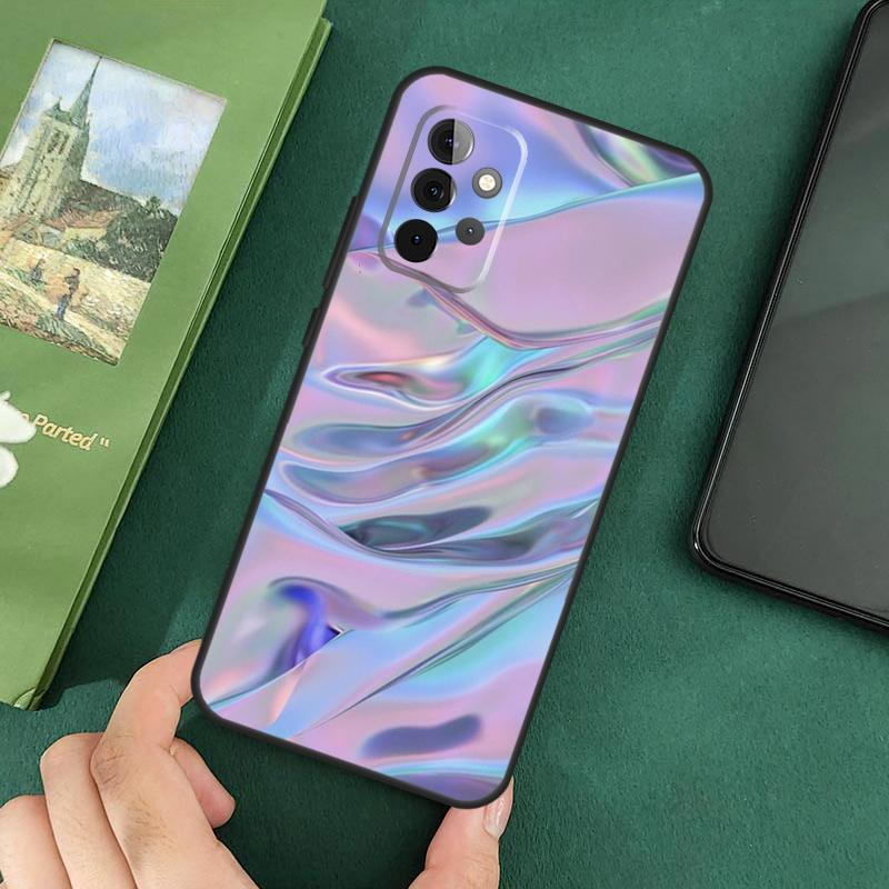 Holographic Iridescence Case For Samsung Galaxy A54 A12 A22 A32 A52 A72 A52S A14 A70 A51 A71 A33 A53 A73 Cover
