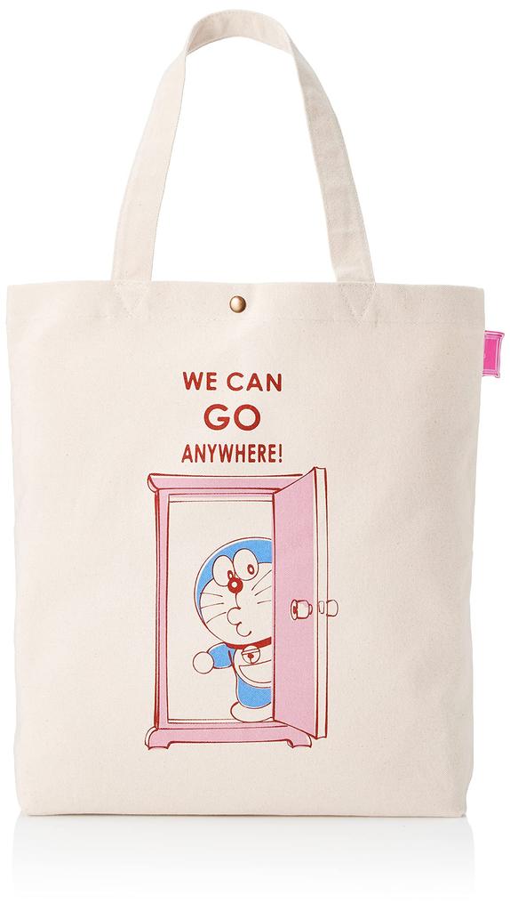 Hapitas Doraemon Tote Bag with Exterior Pocket DR3 Anywhere Door Free Size (6009P) - -