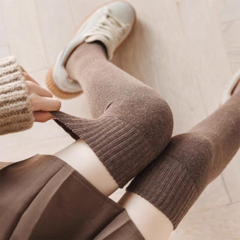 Women's Plain Knee Socks Half Stockings Pilates Knee Socks