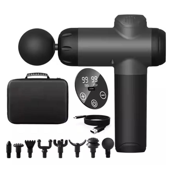 Fitness Massage Gun Fascia Deep Muscle Relax Body Neck Massager Electric Fitness Equipment Noise Reduction Christmas Gift