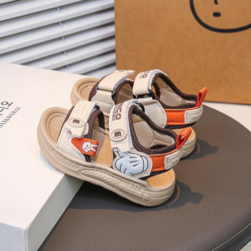 Summer Kids Open Toe Sandals, Soft Sole Boys Sports Beach Shoes For Toddlers