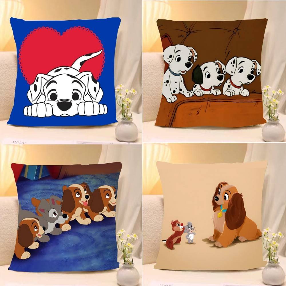 Classic Cartoon101DdalmatiansS Cute Throw Pillow Covers Pattern Cushion Cover Suitable For Sofa Bedroom Car Pillow Cover