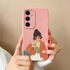 Covers For For Samsung S25 Plus Ultra New Case Fashion Cool Girl Soft Liquid Silicone Protective For Samsung S 25 Bumper Housing