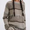 GREEN BELT Urban Traveler Color Block Stripe Knit Pullover