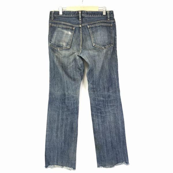 Made in Japan Lounge Lizard Whisker Wash Cutoff Denim Men 2 Blue Straight Lounge Lizard(USED)