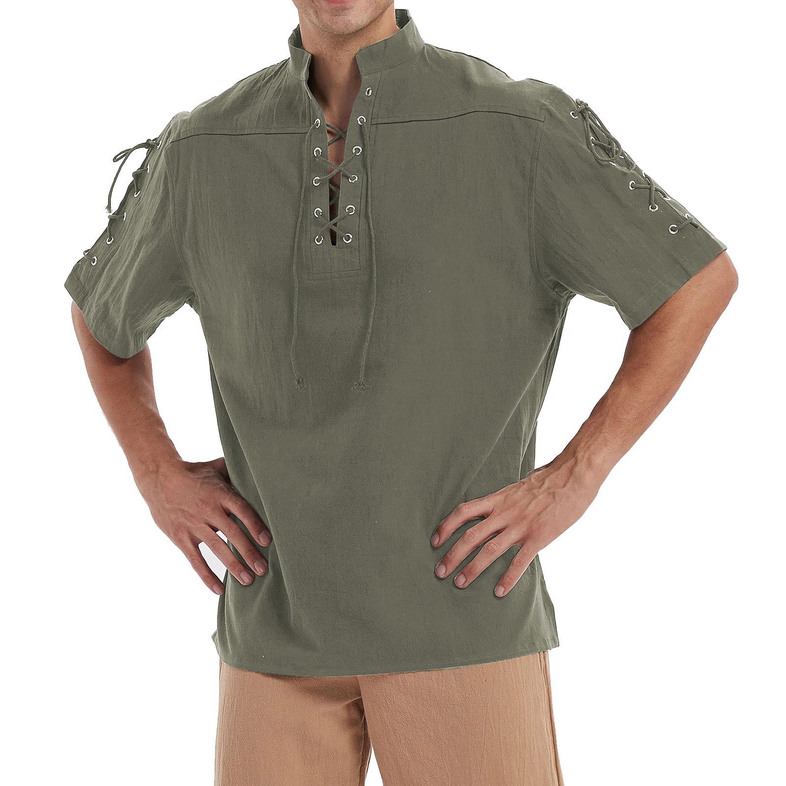 

Английская мужская пиратская рубашка в стиле стимпанк, винтажная готическая одежда XXXL