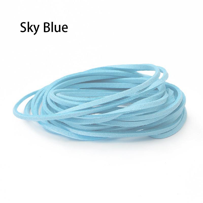 10 Meters 3mm Flat Faux Suede Braided Cord Korean Velvet Leather DIY Handmade Beading Bracelet Jewelry Making Thread String Rope