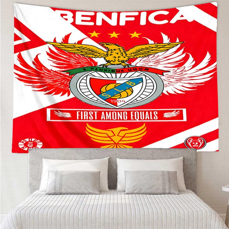 1PC Ben-fica Football Club Printed Tapestry Room Decoration Wall Hanging for Living Room Bedroom, Dormitory, Birthday and Christmas Gifts