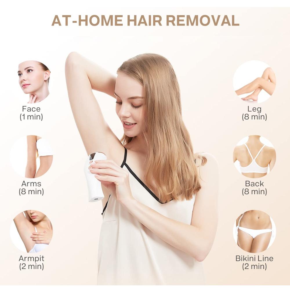 IPL Hair Removal For Ladies Permanent Laser Hair Remover Device With Ice Cooling Painless Epilator For Women Body Bikini Facial