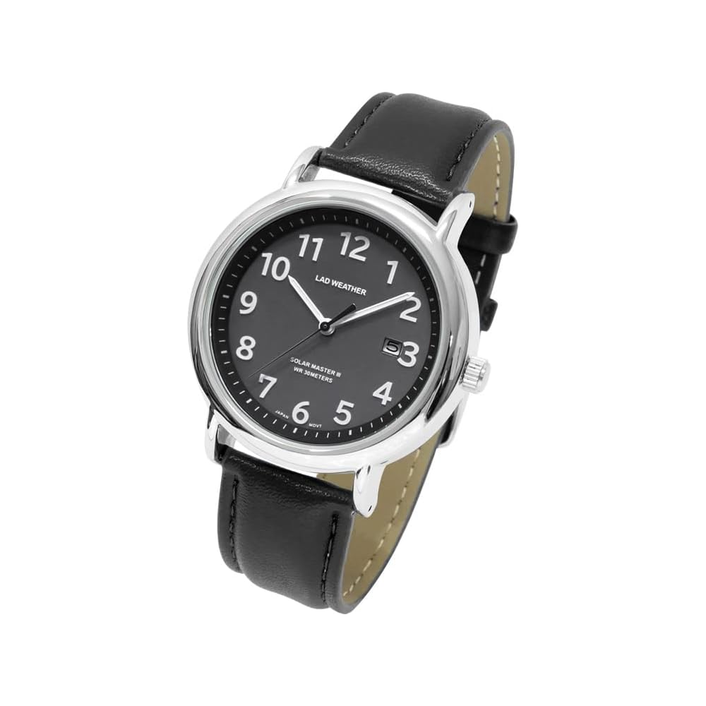 Radweather Men s and Women s Solar Watch Japanese Movement Waterproof Black with Black Strap