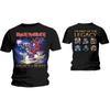 Tricou trupă rock metal clasic Iron Maiden Tricou unisex: Bătălia Fiarei Moștenite (Imprimare înapoi)
