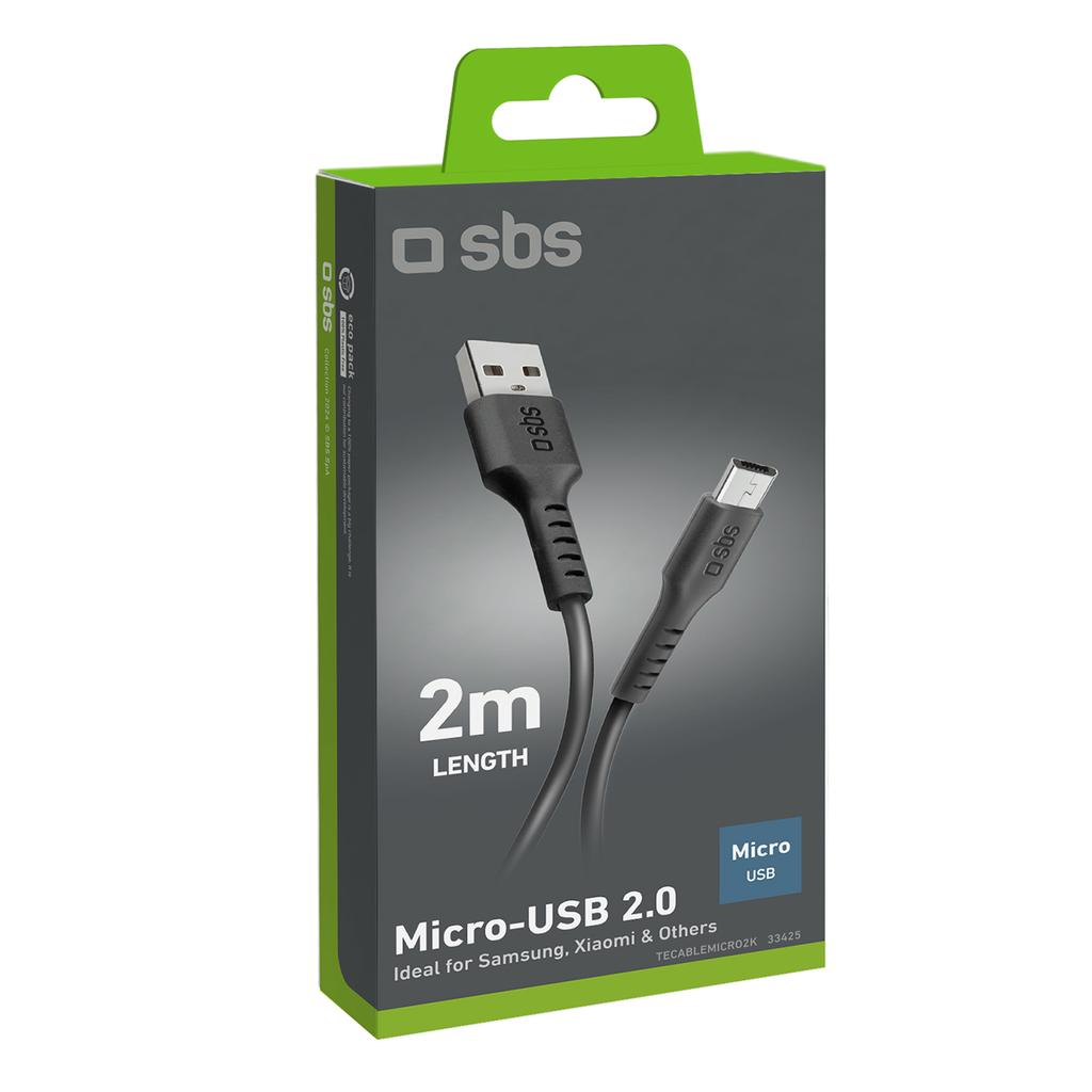 USB-A - Micro-USB 2m cable - black