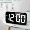 LED Alarm Clock Digital Wall Clock Super-size 10.8" Electronic Desk Clock Time Week Display Bedroom Home Decoration NIDITON