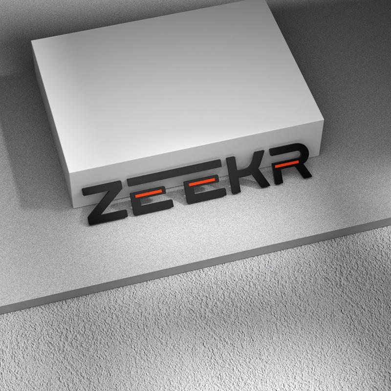 swpzb8 Fit For Zeekr 007GT 001 7X 009 007 Black Emblem Modification Black Warrior Car Rear Emblem Decoration