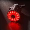 IPX6 Bike Intelligent Sensor Flashlight Smart Bikes Tail Light 7 Light Modes Quick Release Back Brake Night Riding Light