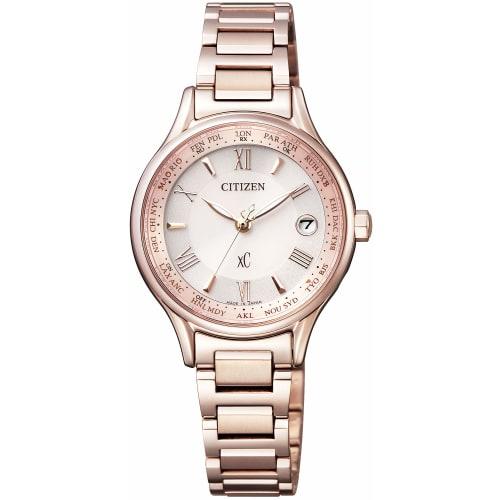 Citizen XC EC1164-53W Eco-Drive Radio-Controlled Watch, Titania Line Happy Flight Series, Women's, Gold