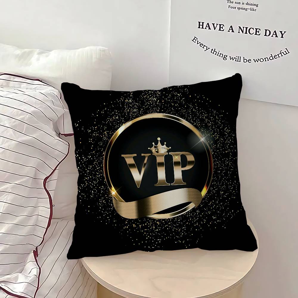 V-VIP Mitglieder Kissenbezug Abnehmbarer Waschbarer Kissenbezug – Ganzjährig Weiches Leinen