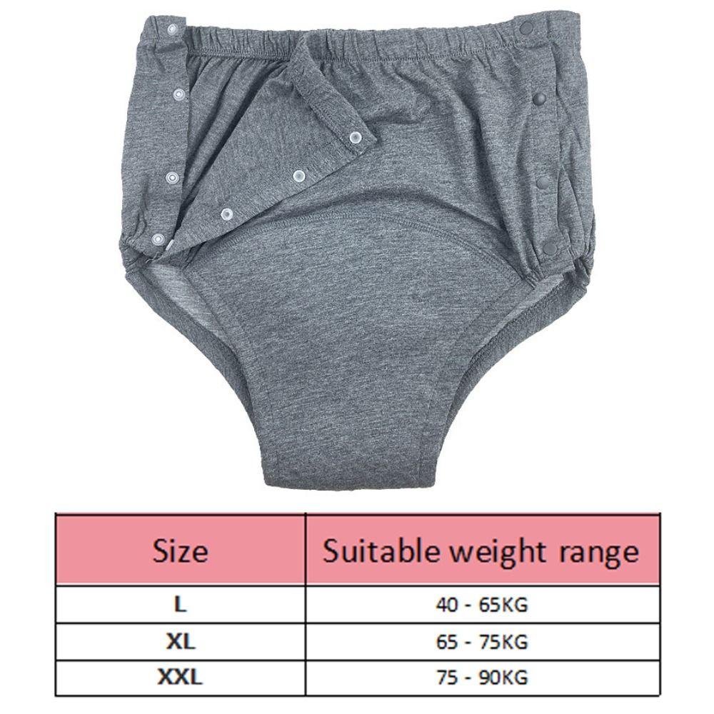 Leak-Proof Washable Diaper Elastic Incontinence Underwear  Rehabilitation Aid