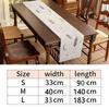 Ramadan Eid Mubarak Linen Table Runner Party Decor Washable Golden Lantern Eid Al Fitr Dining Table Runners Ramadan Decorations