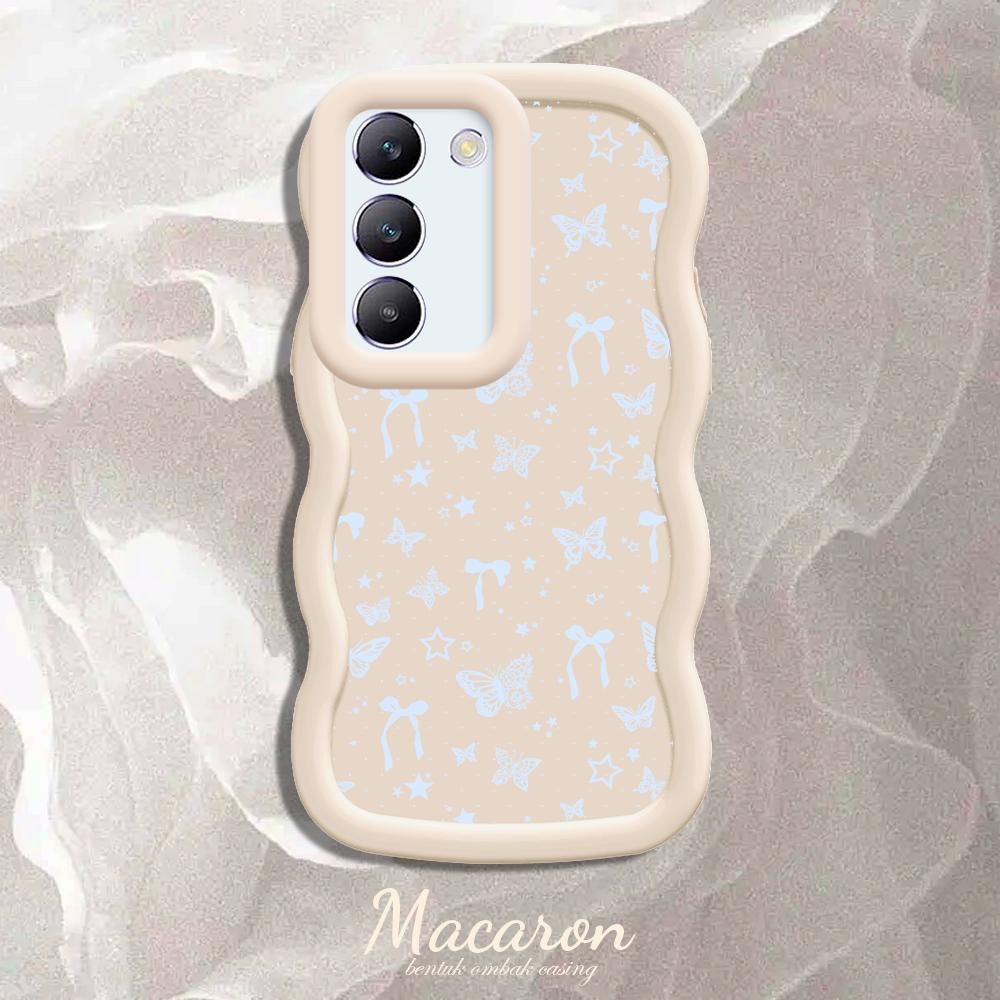 Malovaný vzor Big Wave Edge Měkký silikonový materiál Macaron Pouzdro na telefon Ochranné gumové pouzdro odolné proti nárazům pro OnePlus Vivo Motorola Moto