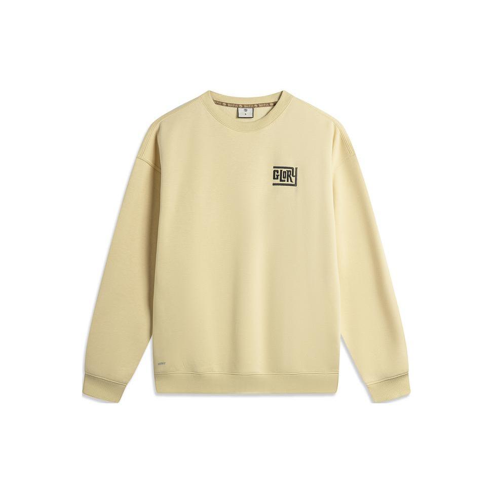 Li Ning x MISTER CARTOON Sweatshirt Men s Lotus Yellow AWDTF29-1 L