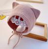 Baby Hat Thin Knitted Wool Ear Protector Hat For Infants And Young Kids Hand Woven Newborn Autumn And Winter Baotou Hat