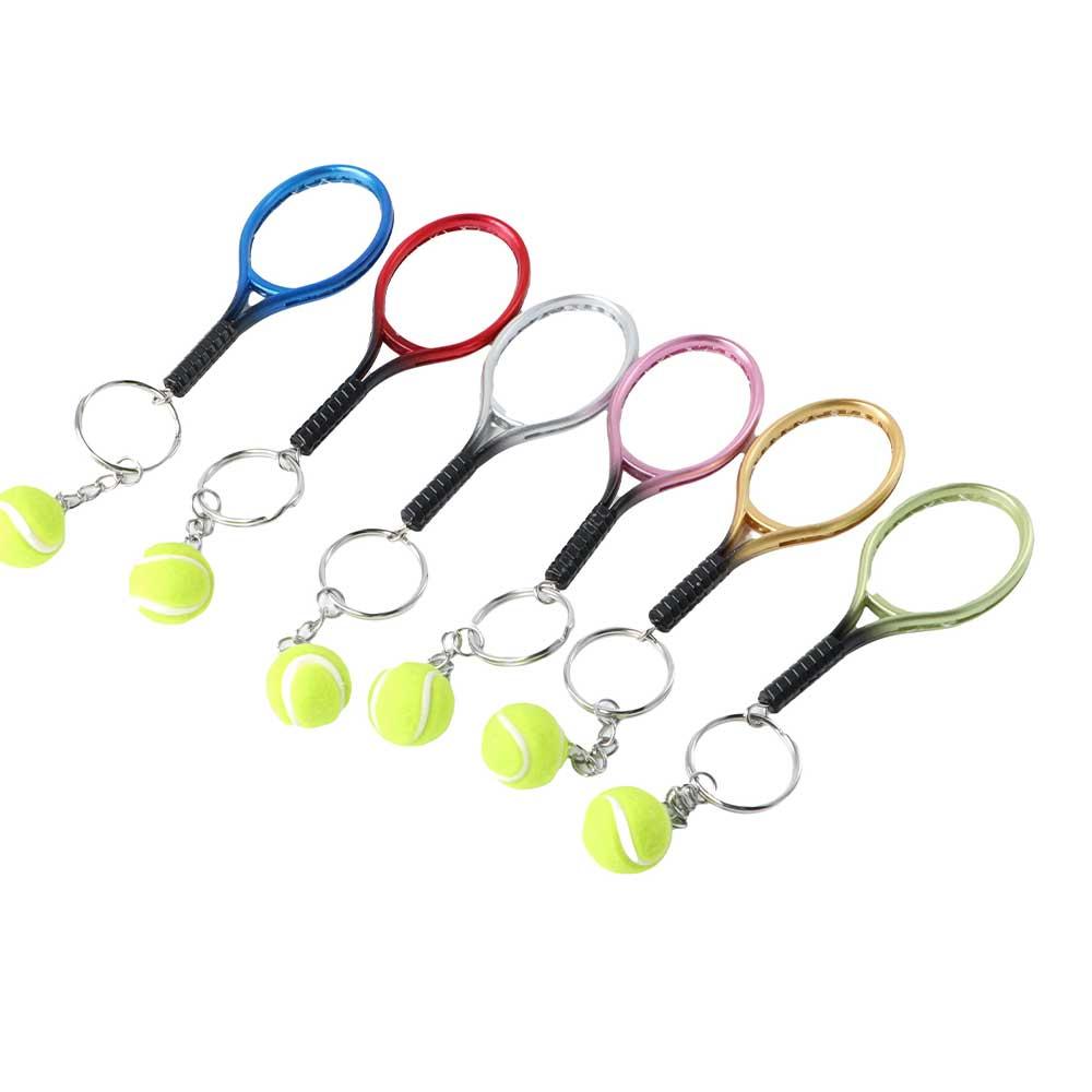 Tennis Charms Bag Pendant Tennis Pendant Sport Key Ring Car Key Ring Tennis Racket Keychain