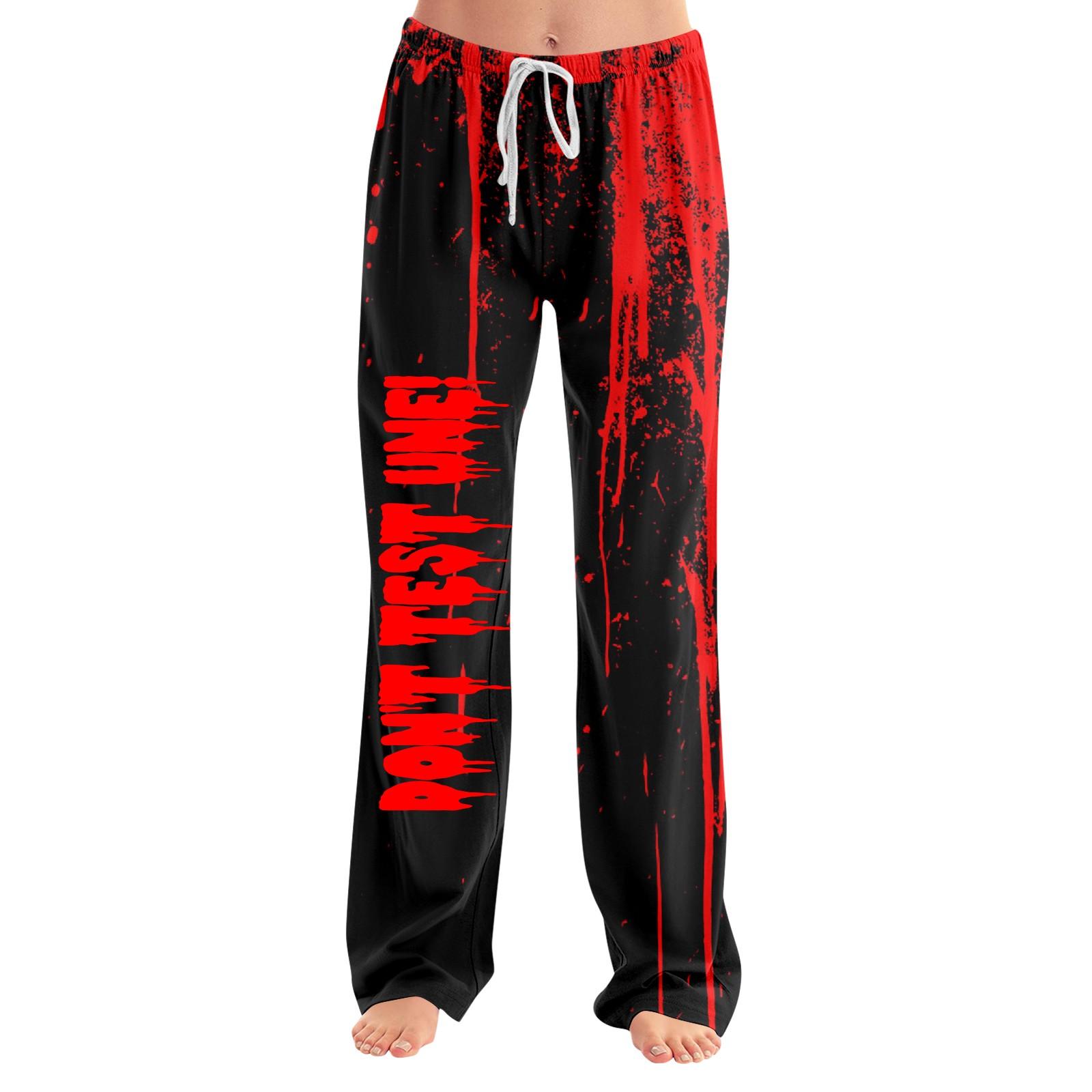 

Женские пижамные штаны, одежда для сна, повседневные брюки с эластичной резинкой на талии, удобные прямые свободные брюки для йоги M