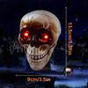 Cap de Craniu Animat cu Senzor de Mișcare cu LED Scream Recuzită de Halloween pentru Curte/Casă Bântuită Scream Realist și Ochi Strălucitori pentru Temă Horror