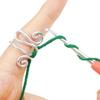 5Pcs Adjustable Knitting Loop Ring Crochet Loop Metal Yarn Guide Finger Holder