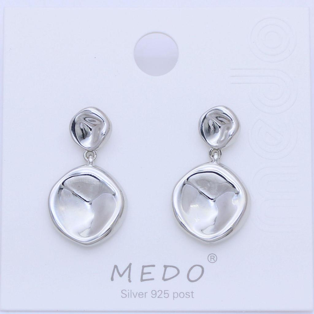 Minimalistische S925 Silberstift Geometrische Ohrstecker, Poliertes Gold, Modischer Luxus, Grenzüberschreitend Heißverkaufender Ohrschmuck.