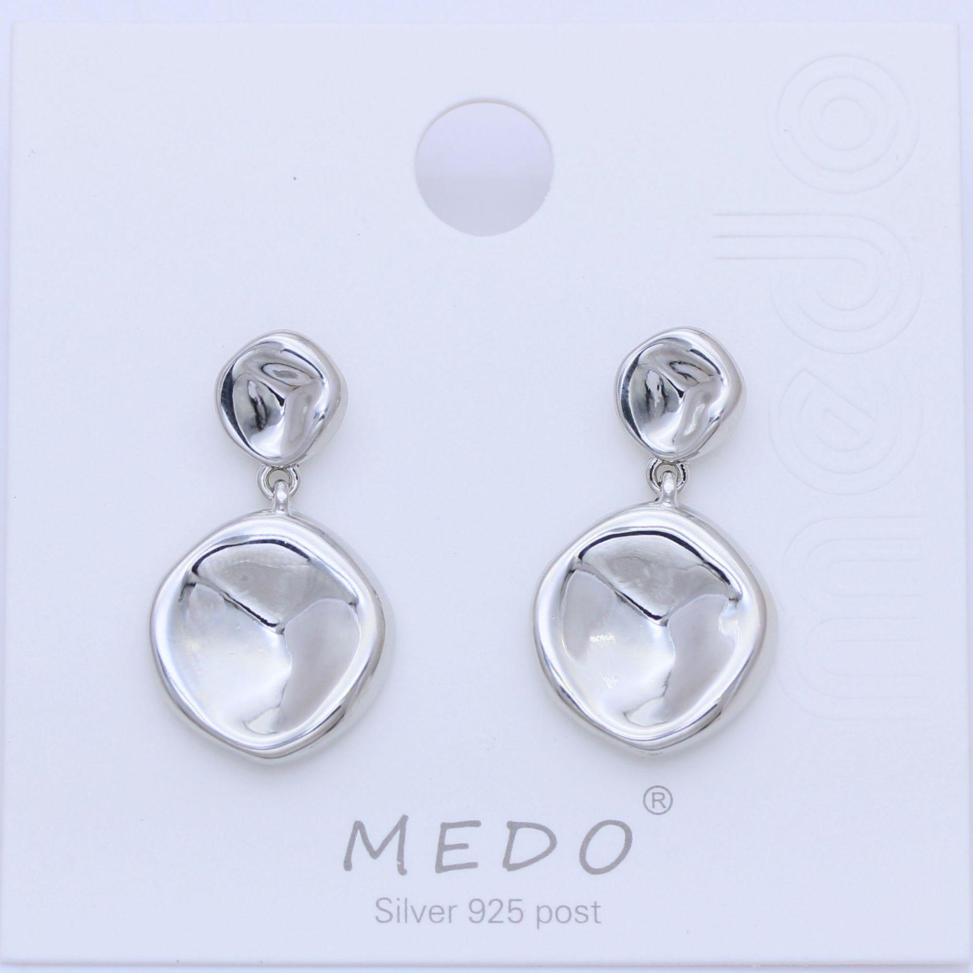 Минималистичные геометрические серьги-пусеты из серебряных игл S925, полированное золото, модная роскошь, трансграничные бестселлеры, ювелирные украшения для ушей.