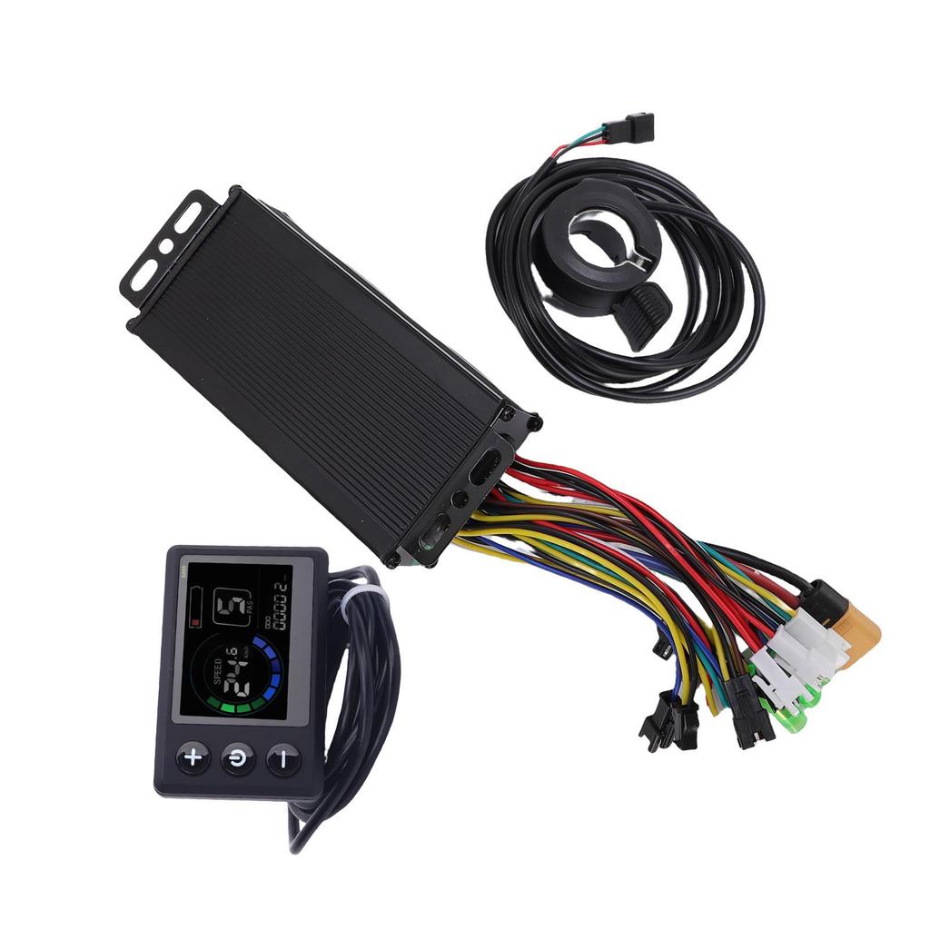 36V 48V Electric Bike Controller Kit 22A 3 Mode Sine Controller S869 LCD Display Panel 130X Thumb Throttle for Electric