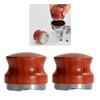 51mm/58mm Coffee Tamper  Tool Coffee Powder Hammer Espresso Tamper Wood and Metal Material for Coffee Lover