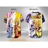 2026 Summer Dragon Ball Retro Fitness T-shirt Men's Oversized 3D Printed Short-sleeved Family