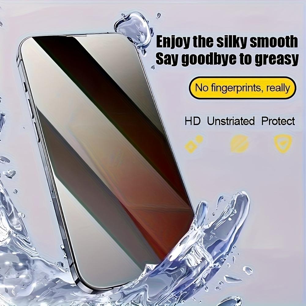 3Pcs Anti Spy Screen Protector for iPhone 17 16 15 14 Pro Max Air 17e 16e 15 14 Plus 13 12 11 Pro One Click Installation Glass