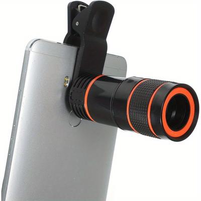 Tüm akıllı telefon kameraları için 8X zoom telefoto lens - yüksek çözünürlüklü cam monoküler aksesuar, akıllı telefon kameranızı dış mekan için yükseltin