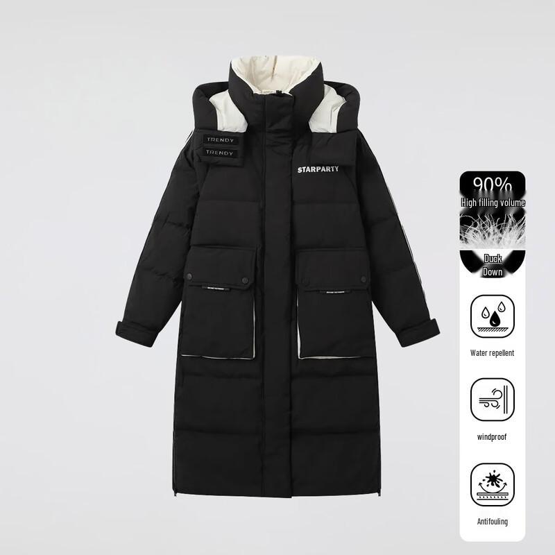 FivePlus Women s 2025 Winter Mid-Length Down Jacket S (160)