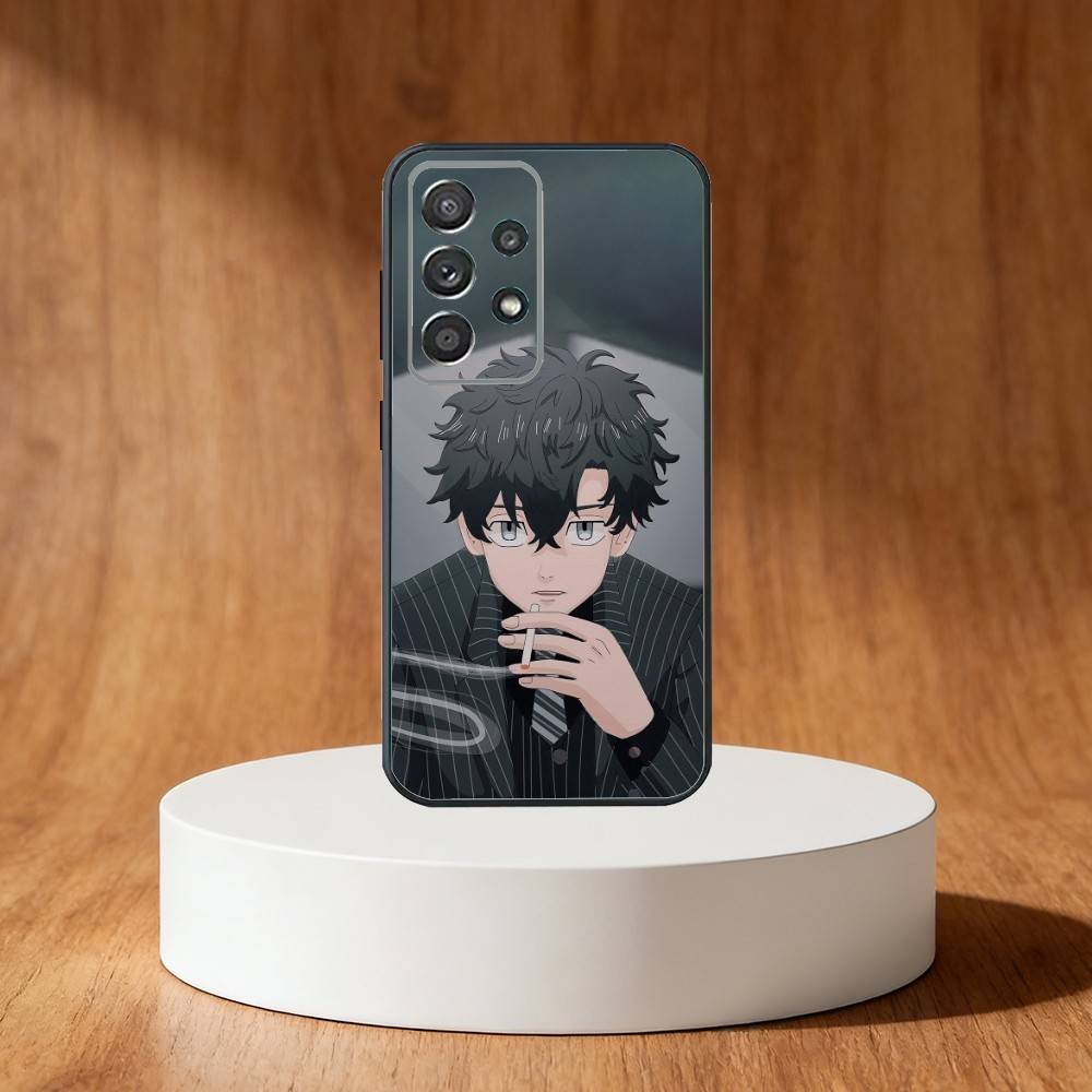 T-Tokyo Revengers Anime Phone Case For Samsung S25,S24,S21,S22,S23,S30,Ultra,S20,Plus,Fe,Note,10,9,5G Black Cover