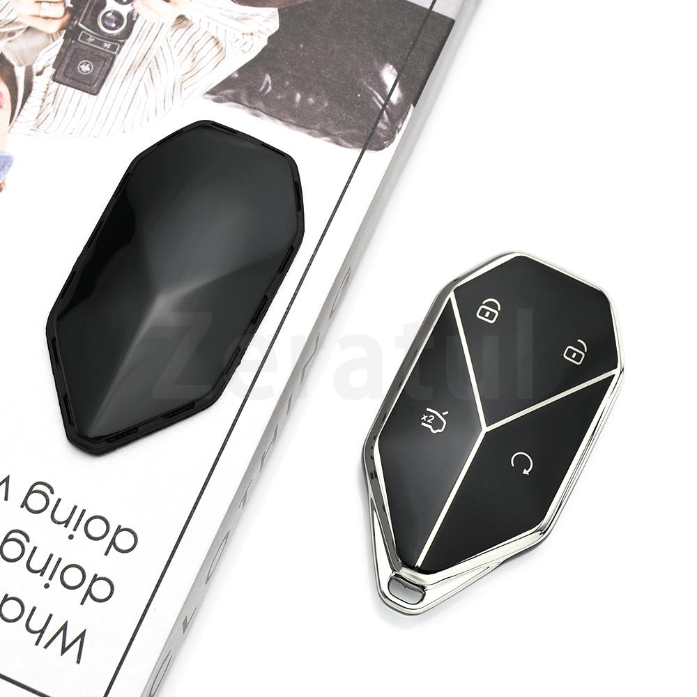 Tpu Auto Keychain Keyless Accessories For Byd Dm-I Formula Equation Leopard 5 Car Key Case Shell Fob Full Cover Protection
