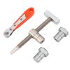 19mm Bench Dog Clamp Stainless Steel Woodworking Table Clamp with 2 Bench Dogs for Carpenters