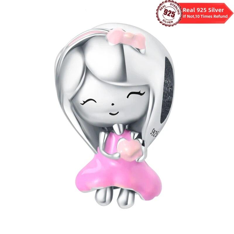 

Charms Real Copper Fit Fine Original Bracelet Family Love Friendship Beads Diy Fine Jewelry Gifts Making