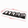 2pcs Universal Hood Vents Louver Air Cooling Spoiler For Mustang Flow Intake Hood Self-Adhesive Louver Cooling Panel Black