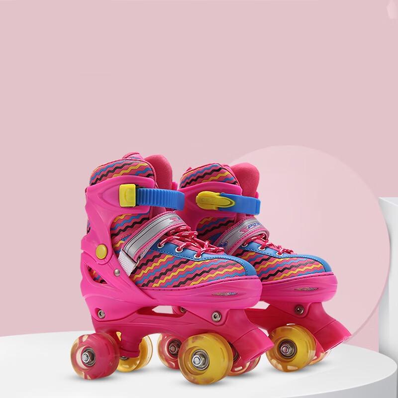 Oujian Flashing Quad Roller Skates
