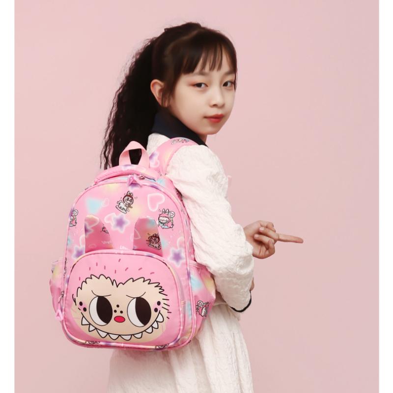 Modă Labobo Rucsac Școlar Drăguț Desen Animat Mat cu Bule Ușor Rucsac pentru Copii Imprimeu la Mod Grădiniță Copil 3-6 Ani Genți de Umăr Duble